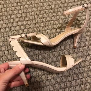 Chase and Chloe Nude heel sandal